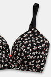 Marks & Spencer Padded Non Wired Full Coverage Cami Bra - Black Mix — thumbnail 3